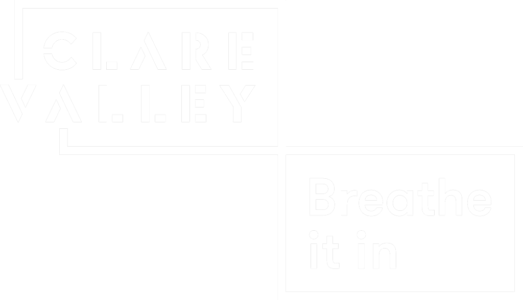 Clare Valley Logo Breathe White